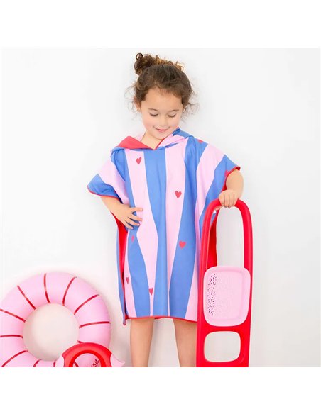 Poncho de plage Rouge cerise - quut