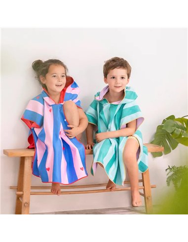 Poncho de plage Rouge cerise - quut
