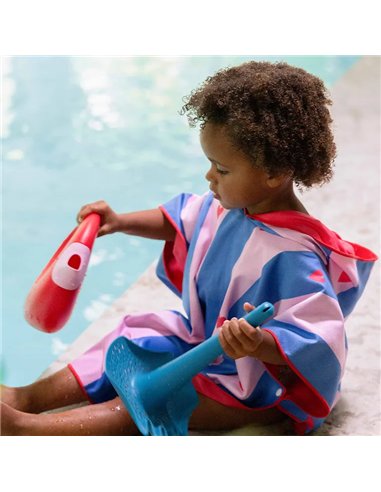 Poncho de plage Rouge cerise - quut