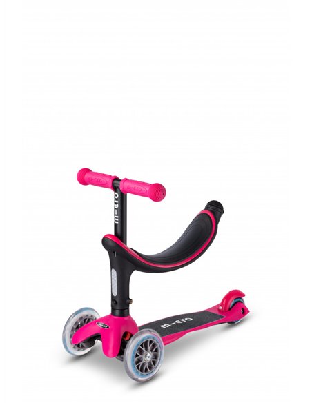 Trottinette évolutive Mini Micro 3 en1 Révolution framboise