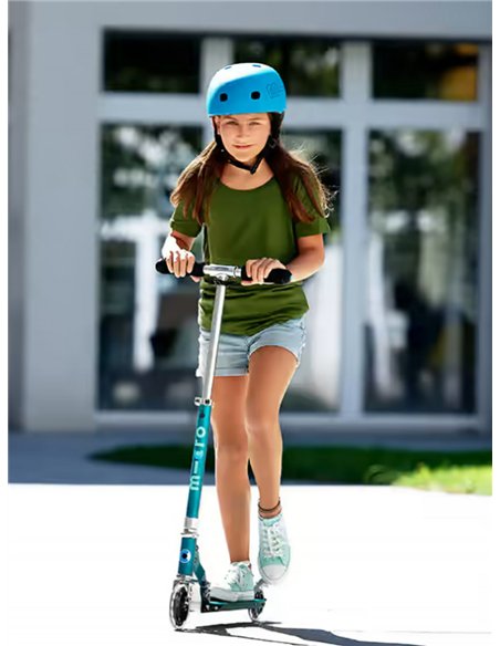 Trottinette Micro Sprite LED - Bleu Pétrole