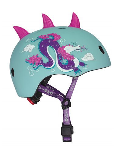 Casque Dragon 3D - boucle magnétique / lumière LED intégrée - Taille S