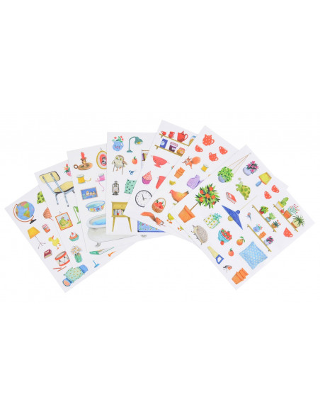 Cahier stickers La Grande Famille - 20 pages (emb/6)