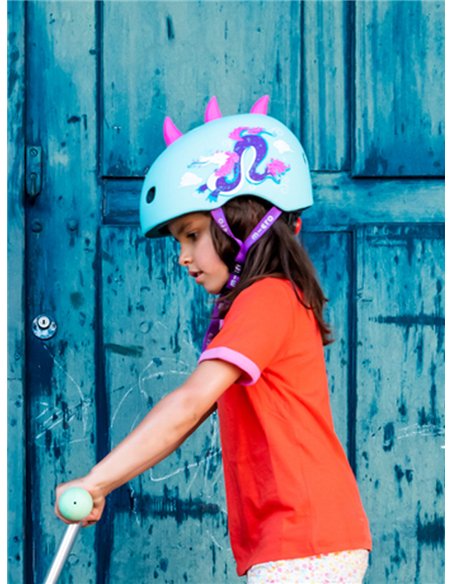 Casque Dragon 3D - boucle magnétique / lumière LED intégrée - Taille S