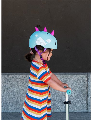 Casque Dragon 3D - boucle magnétique / lumière LED intégrée - Taille S