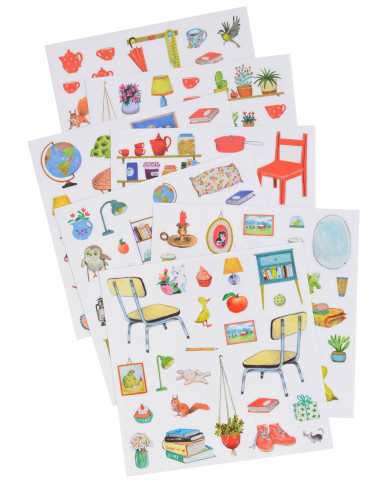 Cahier stickers La Grande Famille - 20 pages (emb/6)