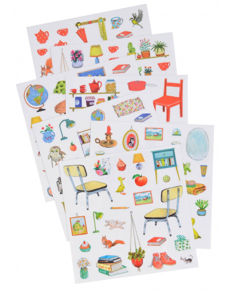 Cahier stickers La Grande Famille - 20 pages (emb/6)