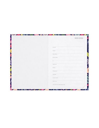 Agenda 16 Mois Journalier Photographique flowers - Medium - 2025/2026 - Legami