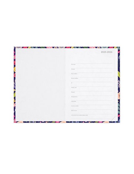 Agenda 16 Mois Journalier Photographique flowers - Medium - 2025/2026 - Legami
