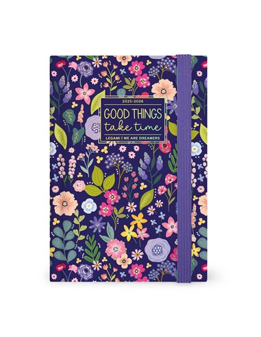 Agenda 16 Mois Journalier Photographique flowers - Medium - 2025/2026 - Legami