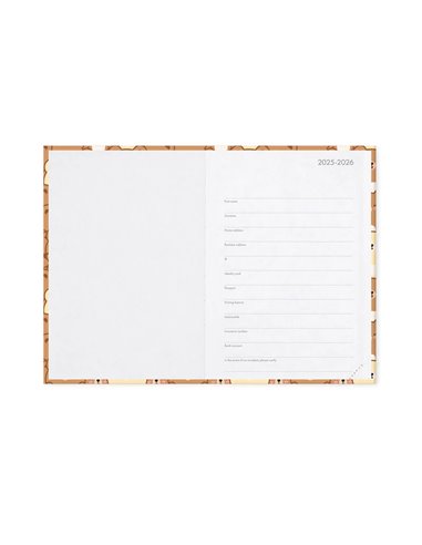 Agenda 16 Mois Journalier Photographique teddy bear - Medium - 2025/2026 - Legami
