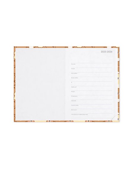 Agenda 16 Mois Journalier Photographique teddy bear - Medium - 2025/2026 - Legami