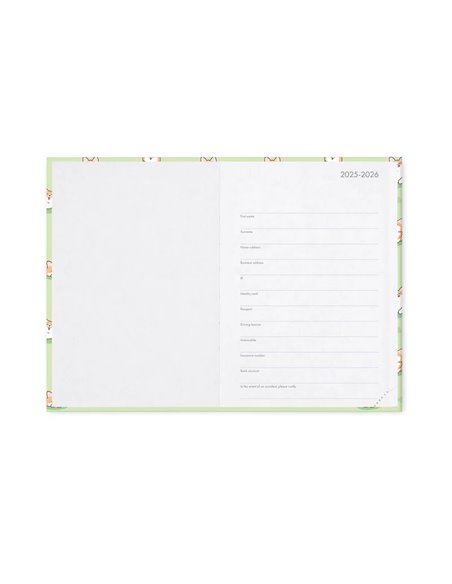 Agenda 16 Mois Journalier Photographique Corgi - Medium - 2025/2026 - Legami