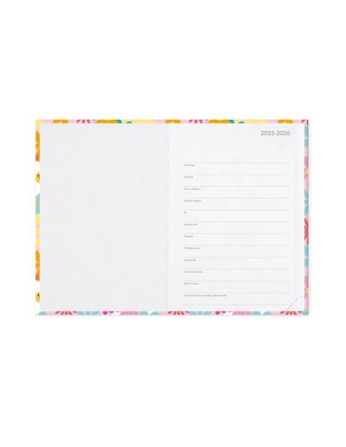 Agenda 16 Mois Journalier Photographique happy daisy - Medium - 2025/2026