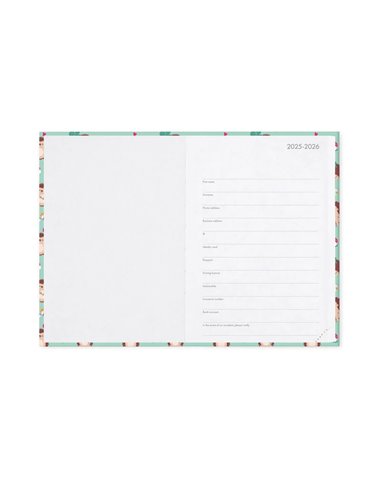 Agenda 16 Mois Journalier Photographique HEDGEHOG - Medium - 2025/2026 - Legami