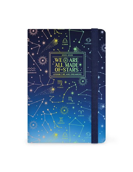 Agenda 16 Mois Semainier Photographique stars - Small avec Carnet - 2025/2026 - Legami