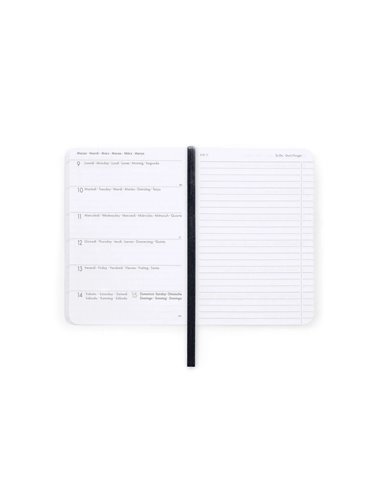 Agenda 16 Mois Semainier Photographique moth - Small avec Carnet - 2025/2026 - Legami