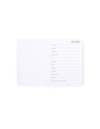Agenda 16 Mois Semainier Photographique moth - Small avec Carnet - 2025/2026 - Legami