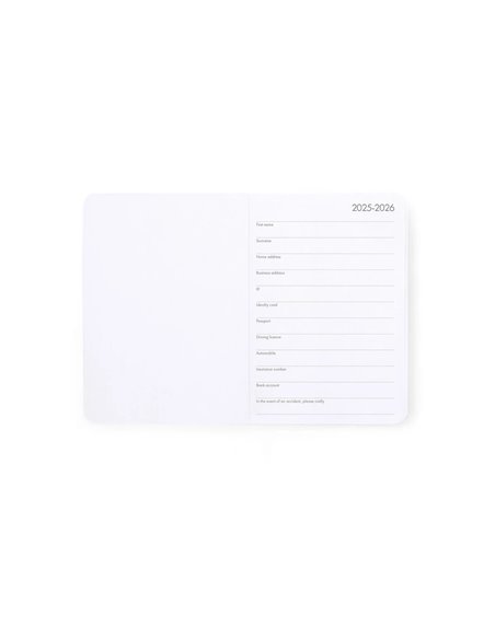 Agenda 16 Mois Semainier Photographique moth - Small avec Carnet - 2025/2026 - Legami