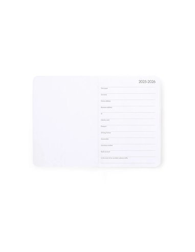 Agenda 16 Mois Semainier Photographique teddy bear - Small avec Carnet - 2025/2026 - Legami