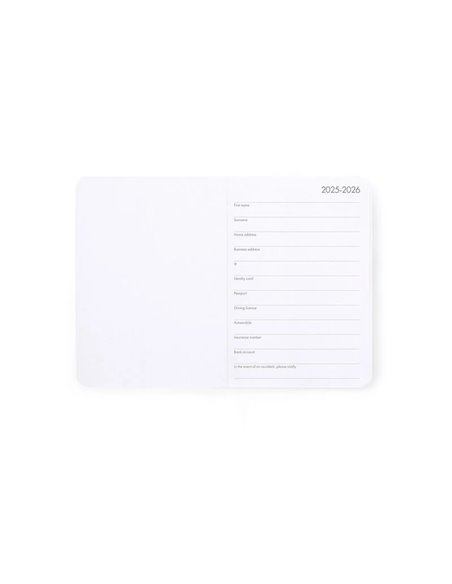 Agenda 16 Mois Semainier Photographique teddy bear - Small avec Carnet - 2025/2026 - Legami