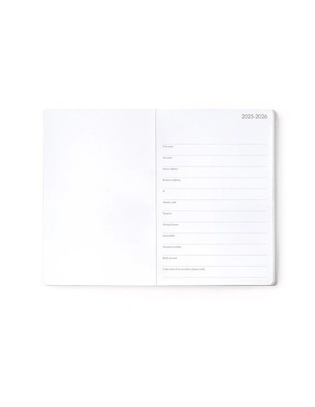 Agenda 16 Mois Semainier Photographique travel stickers - Medium - 2025/2026 - Legami