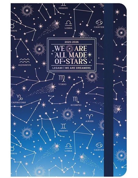 Agenda 16 Mois Semainier Photographique stars - Medium - 2025/2026 - Legami