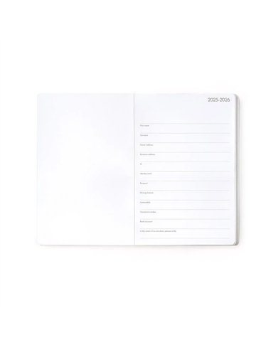 Agenda 16 Mois Semainier Photographique sushicat - Medium - 2025/2026 - Legami