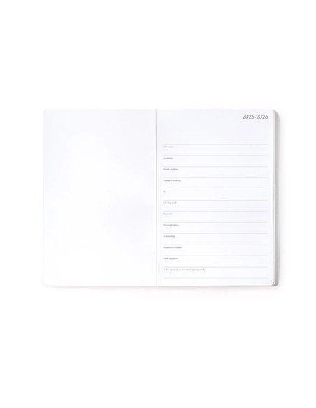 Agenda 16 Mois Semainier Photographique sushicat - Medium - 2025/2026 - Legami