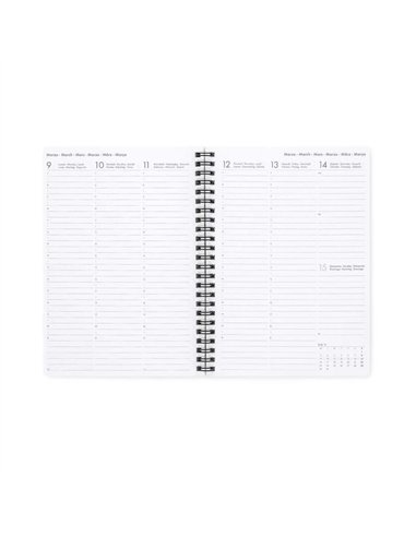 Agenda 16 Mois Semainier à Spirale travel stickers - Large - 2025/2026 - Legami