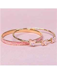 Bracelet Boutique Chic "Butterfly Bangles" 2 pcs - great pretenders