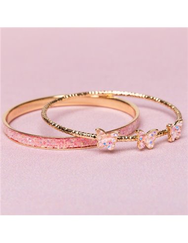 Bracelet Boutique Chic "Butterfly Bangles" 2 pcs - great pretenders