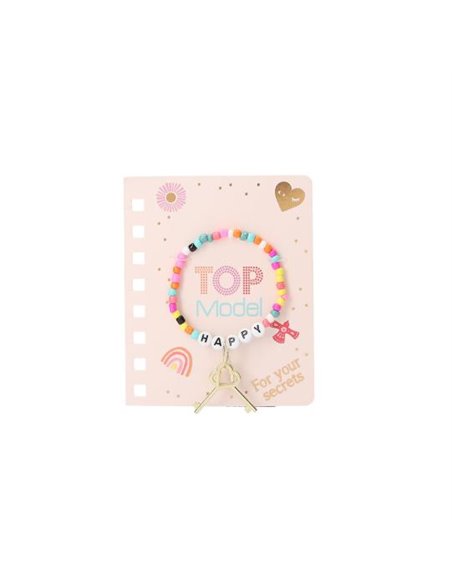 TOPModel Journal avec cadenas et bracelet