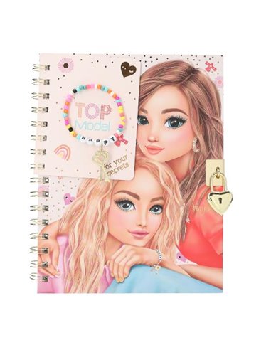 TOPModel Journal avec cadenas et bracelet