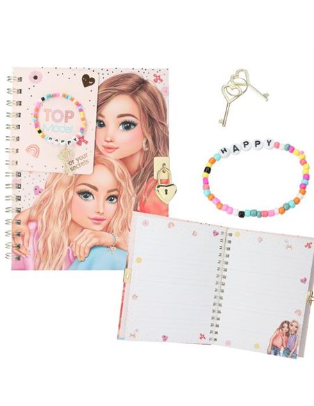 TOPModel Journal avec cadenas et bracelet