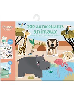 200 AUTOCOLLANTS ANIMAUX - Auzou