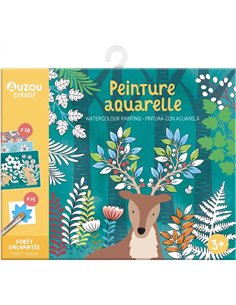 Ma pochette d'artiste - Peinture aquarelle - Forêt enchantée - Auzou