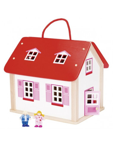 Valise maison de poupées avec accesoires 