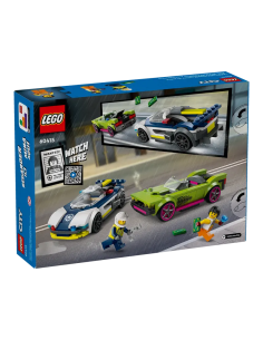 Lego®city 60415 - la course-poursuite entre la voiture de police et la super v