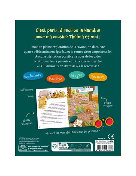 Mon roman enigme - Mission animaux - Aventures dans la savane