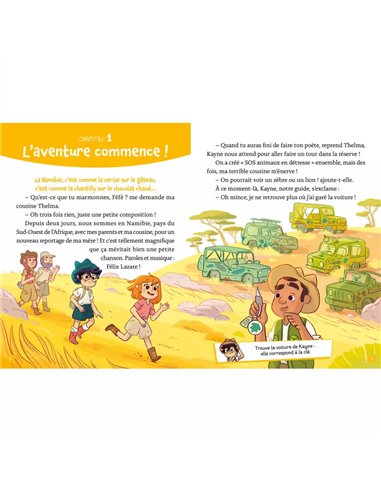 Mon roman enigme - Mission animaux - Aventures dans la savane