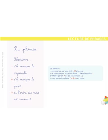 Chevalet Apprendre à lire autrement - Spécial DYS