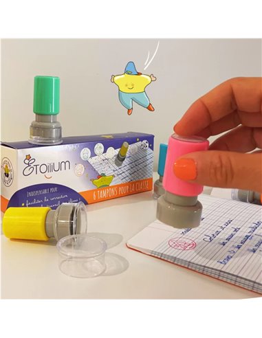 Set de 6 tampons Ecole - Etoilium
