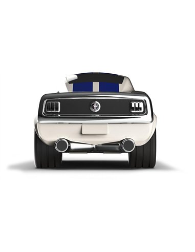 Baghera: FORD MUSTANG Racing Car Ivory White