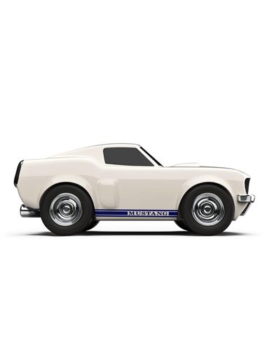 Baghera: FORD MUSTANG Racing Car Ivory White