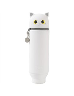 Trousse en silicone Kawaii - Chat Blanc iTOTAL