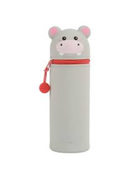 Trousse en silicone kawaii - hippo - itotal