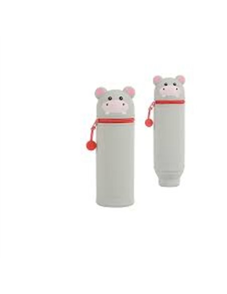 Trousse en silicone kawaii - hippo - itotal