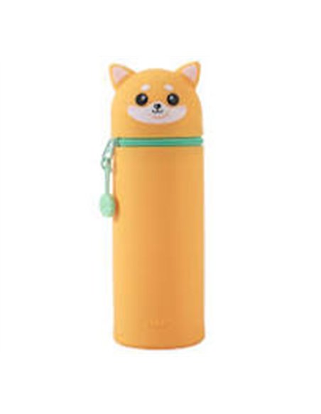 Trousse en silicone kawaii - chien shiba - itotal