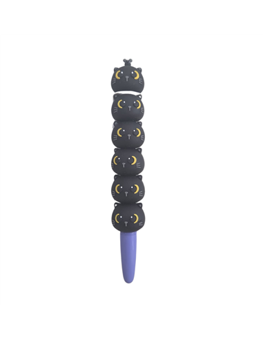 Stylo spinner chat noir - itotal
